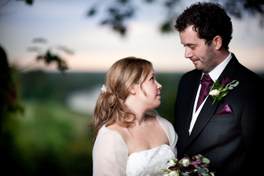 Claire and Derrick overlooking Richmond