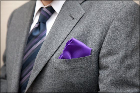 Electoral reform protester's jacket and purple handkerchief, Palmer Street, London