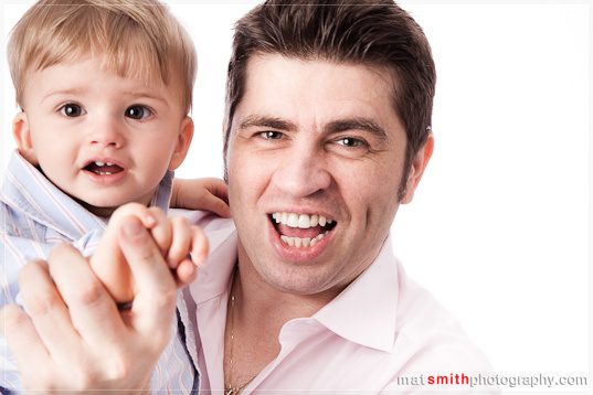 Family portrait from the morning shoot with Antonia, Remus and Gabs, West London studio