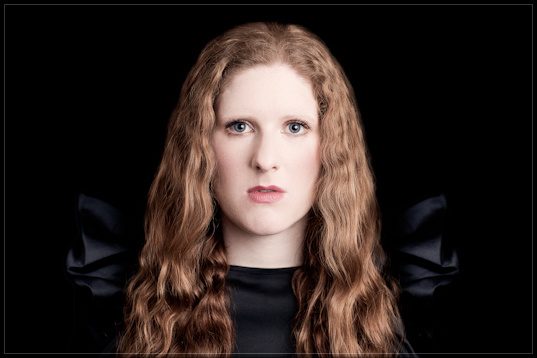 Cheryl Frances-Hoad BASCA British Composer 2010 Award winner, headshot on black