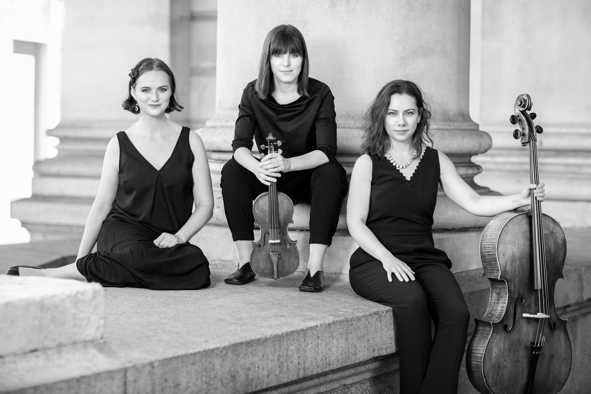 Lawson trio female classical musicians cello violin