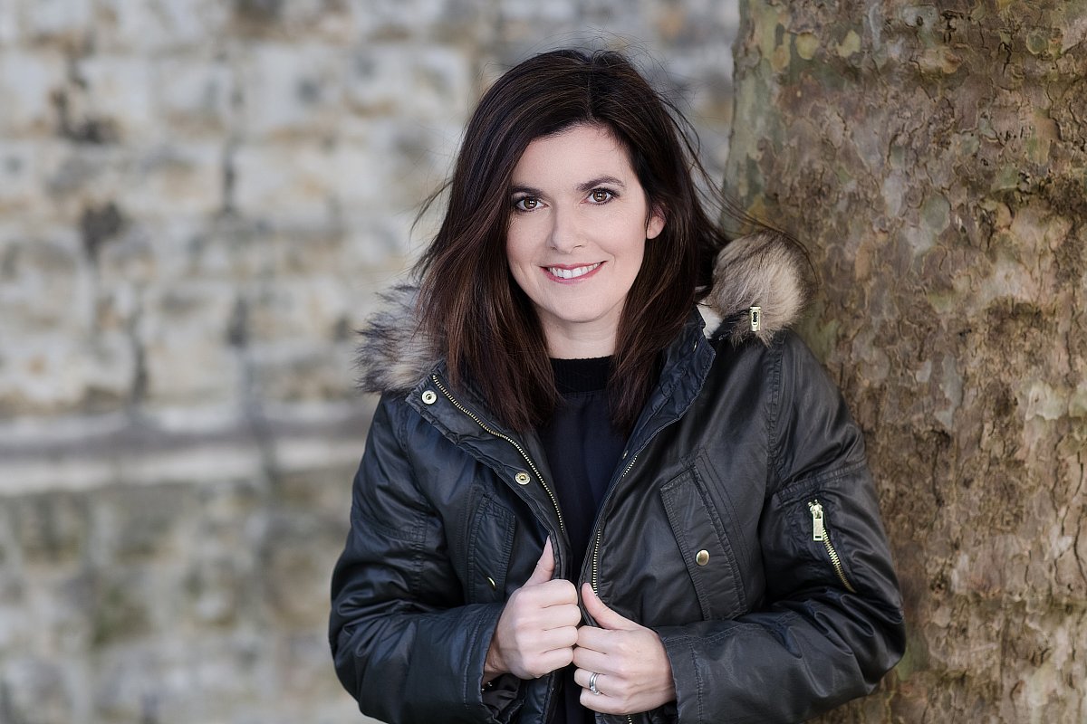 Soprano opera singer photographed in a church