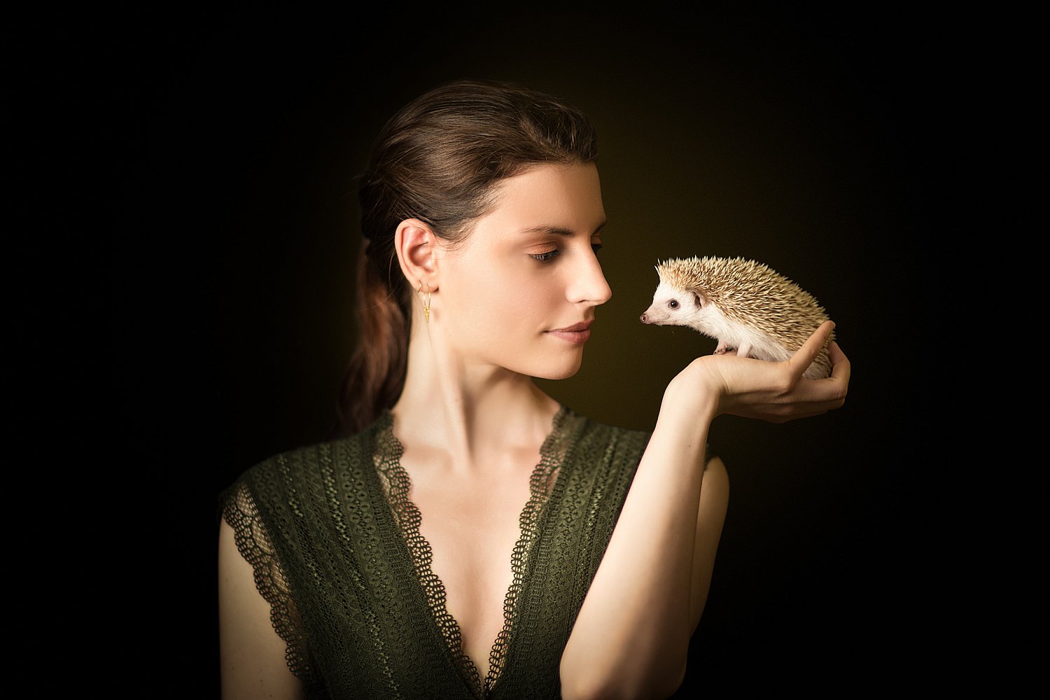 Nicola and Penny: Children's author Nicola Paganuzzi with her African Pygmy Hedgehog