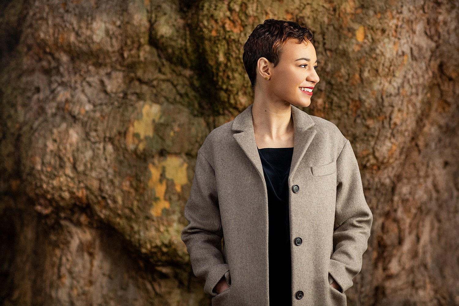 2 Hour Portrait Session with Adela: An exploration of the textures and tones of autumn in London
