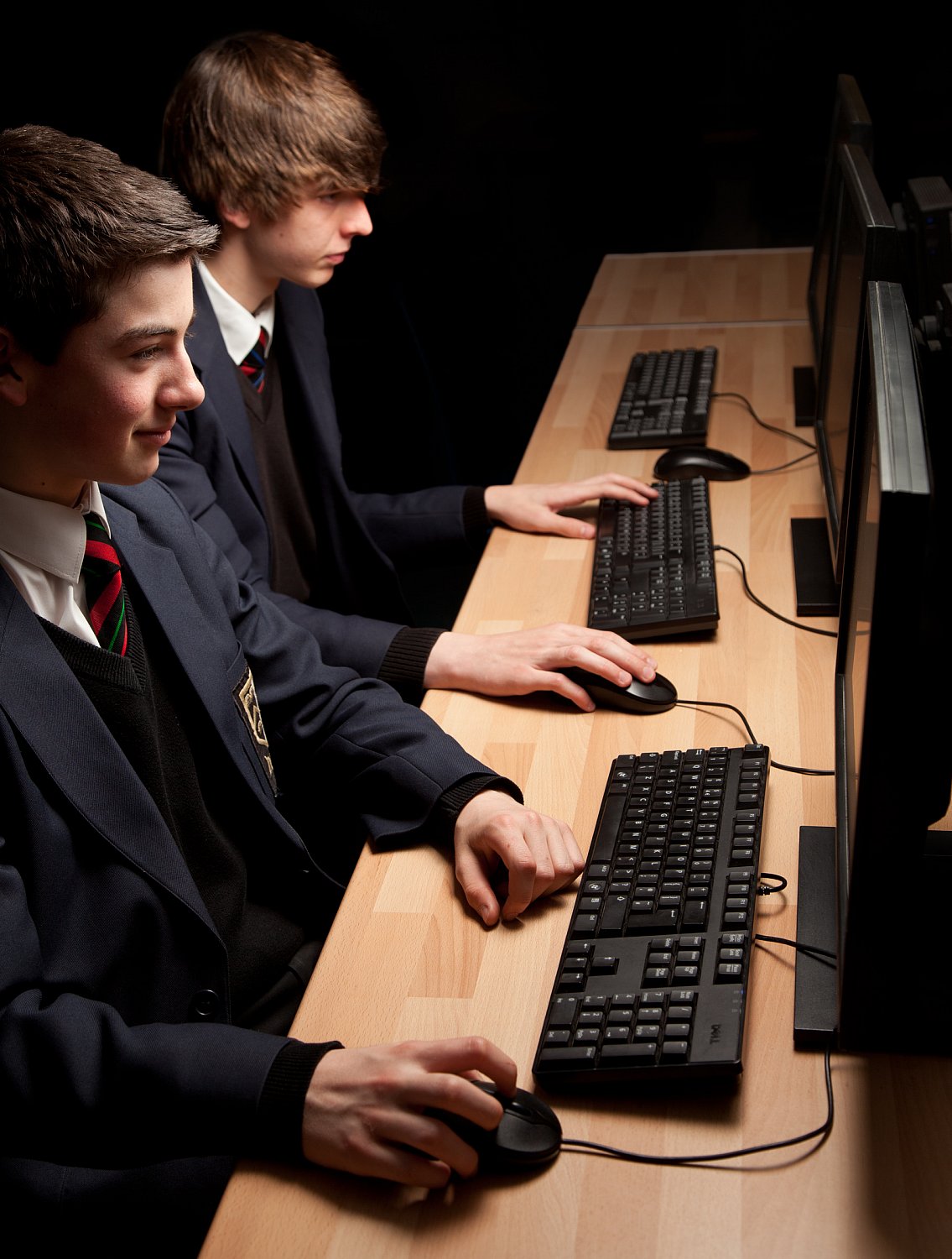 Students in an ICT lesson