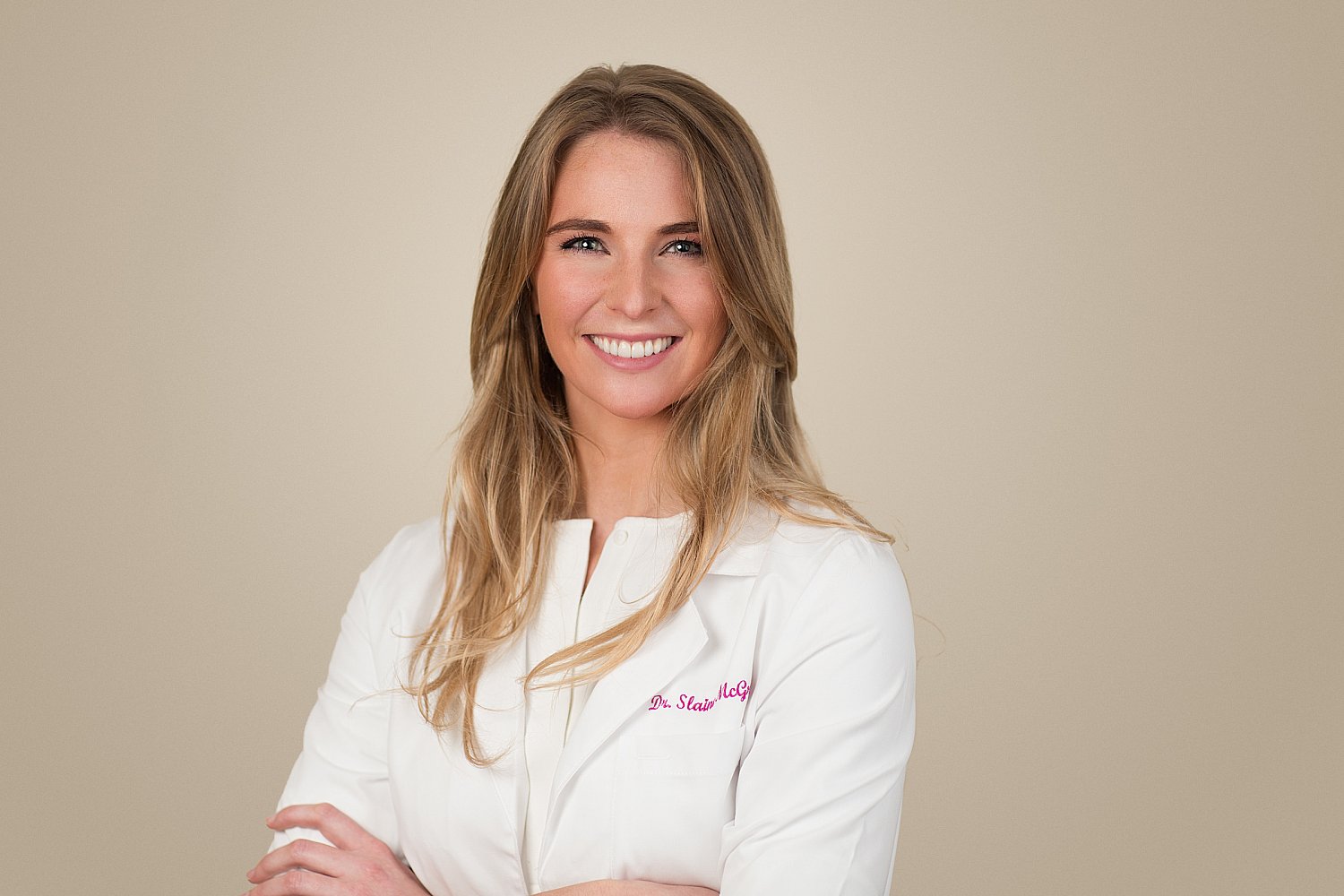 Cosmetic dentist's smile, portrait for a dental practice