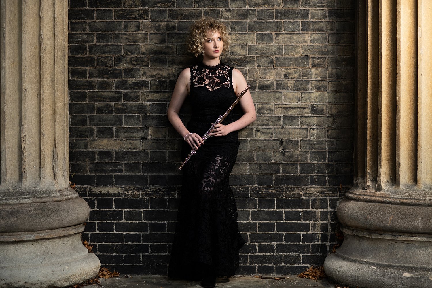 pillars-artsy-shot-black-bricks-church-flute-black-lace-concert-dress-woman-musician-mat-smith-photography.jpg